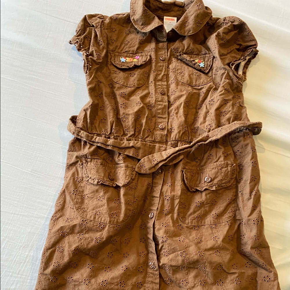 Cute girl’s brown Gymboree dress